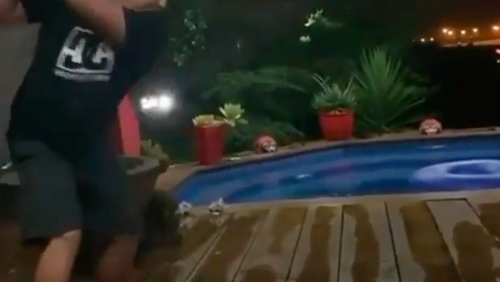 Fearless golfer's driver-off-the-deck shot PAINFULLY BACKFIRES